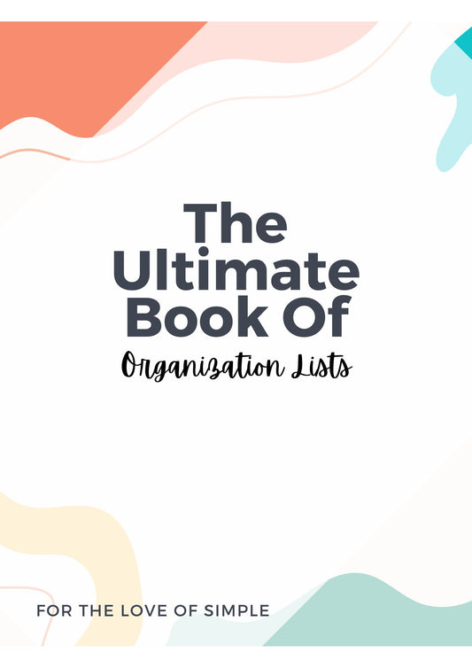 Ultimate Book of Organization Lists